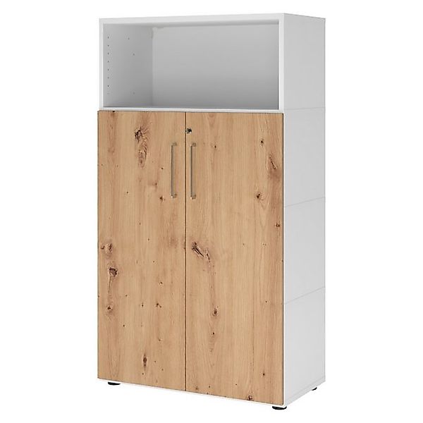 bümö Aktenschrank flexi Schrank Dekor: Weiß/Asteiche günstig online kaufen