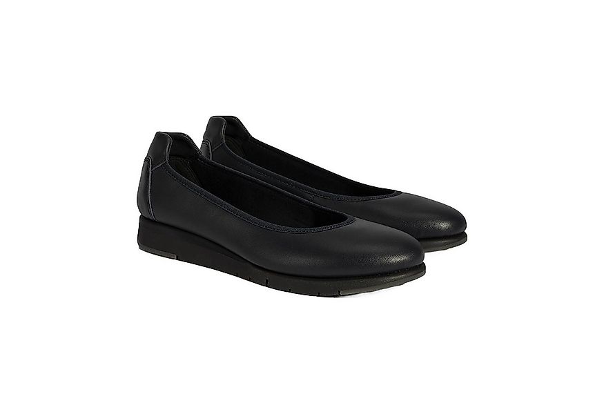 Desa Damen-Slipper – Obermaterial aus Leder, Keilabsatz, runde Zehenpartie günstig online kaufen