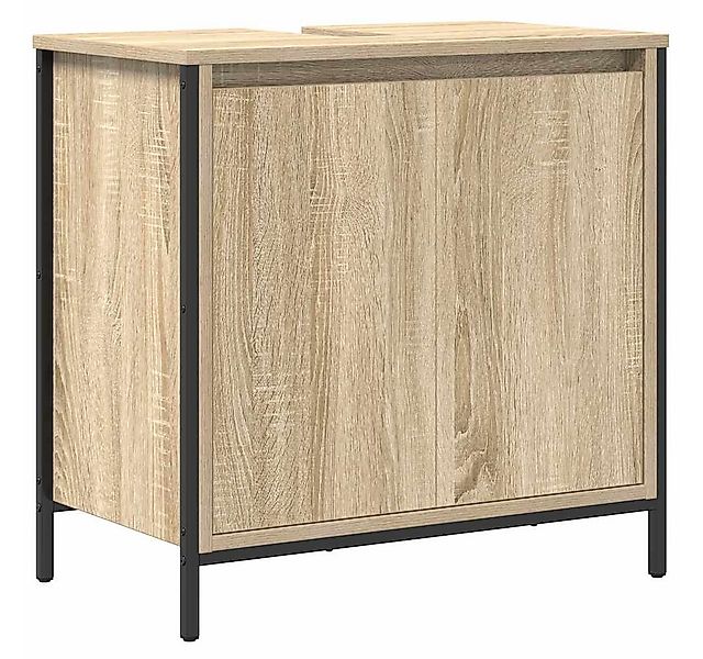 vidaXL Badezimmerspiegelschrank Waschbeckenunterschrank Sonoma-Eiche 60x34, günstig online kaufen