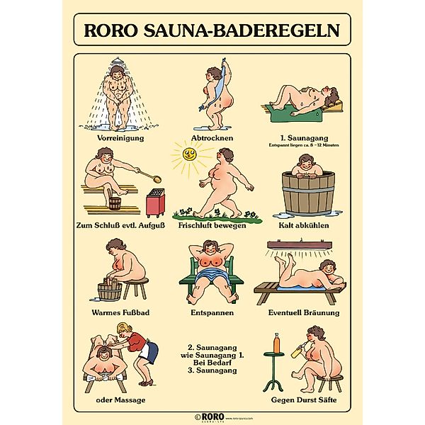 Eilo Sauna-Baderegeltafel - Damen günstig online kaufen