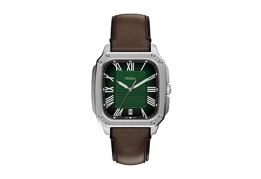 Fossil Quarzuhr Crosby FS6150, Armbanduhr, Herrenuhr, Lederarmband, analog, günstig online kaufen