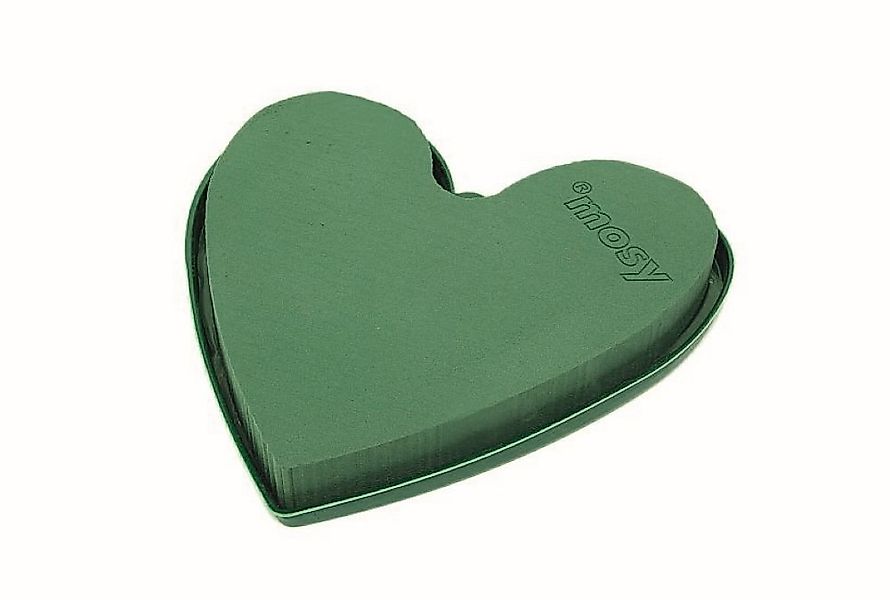 mosy Bastelmoos Blumen-Steckmasse Herz 32 cm, m. Wasserspeicher, Steckschau günstig online kaufen