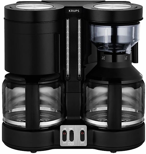 Krups Filterkaffeemaschine "KM8508.11 Duothek Plus" 1 l Kaffeekanne Papierf günstig online kaufen