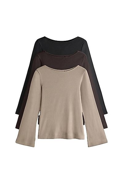 The Set T-Shirt The Set T-Shirts mit ausgestellten Ärmeln, 3er-Set (3-tlg) günstig online kaufen