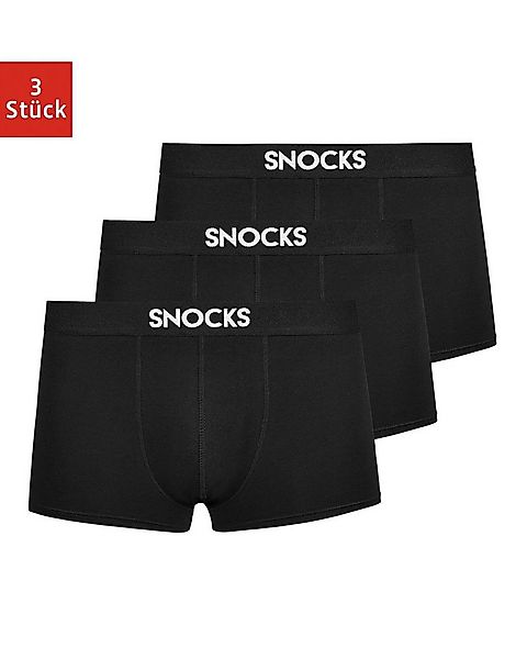 SNOCKS Boxershorts kurze Trunks Herren Unterhose (3-St) aus Bio-Baumwolle, günstig online kaufen