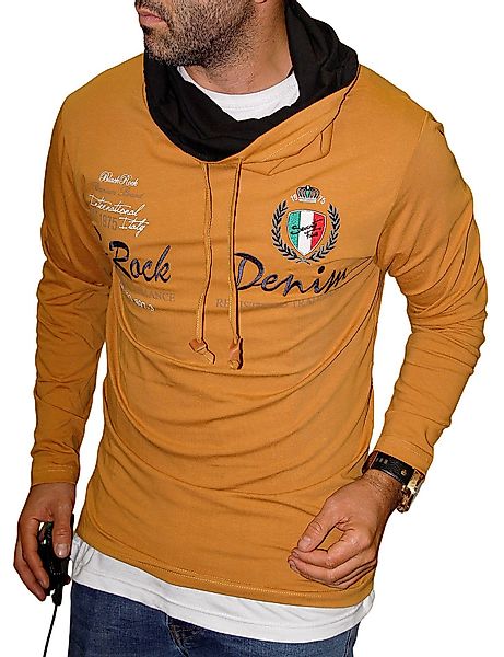 BLACKROCK Langarmshirt Herren Henleyshirt Longsleeve mit günstig online kaufen