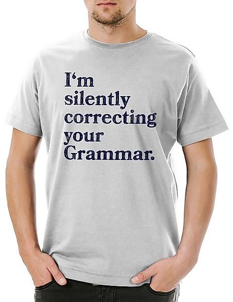 Urban Backwoods Print-Shirt I'm Silently Correcting Your Grammar Herren T-S günstig online kaufen