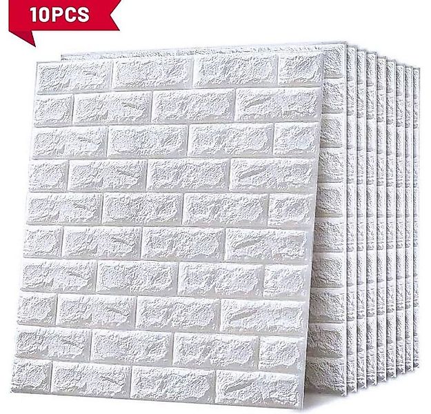 Blusmart 3D-Wandtattoo 10er-Pack selbstklebende 3D-Wandpaneele (35 cm x 38, günstig online kaufen