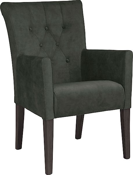 Home affaire Esszimmerstuhl "King" () 1 Stk.Esszimmerstuhl mit Knopfheftung günstig online kaufen