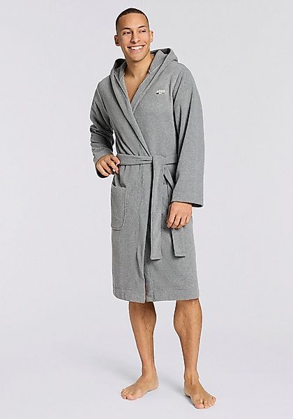 BOSS Bademantel, Wirkfrottee, Kapuze, Gürtel, mit Kapuze, weich und bequem günstig online kaufen