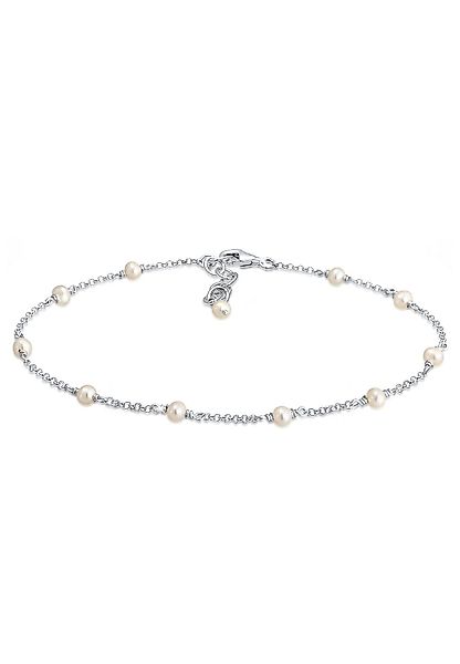 Elli Fußkette Fußkette mit Süßwasserzuchtperle 925 günstig online kaufen