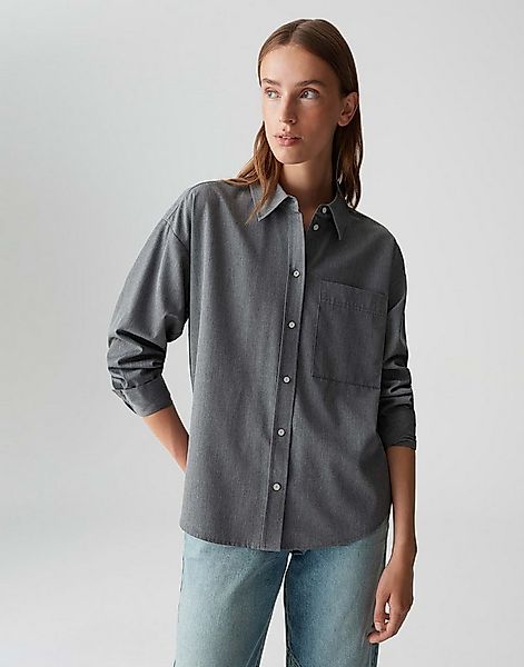 OPUS Hemdbluse FLANILLA aus weichem Flanell lockere Passform, dezente Struk günstig online kaufen