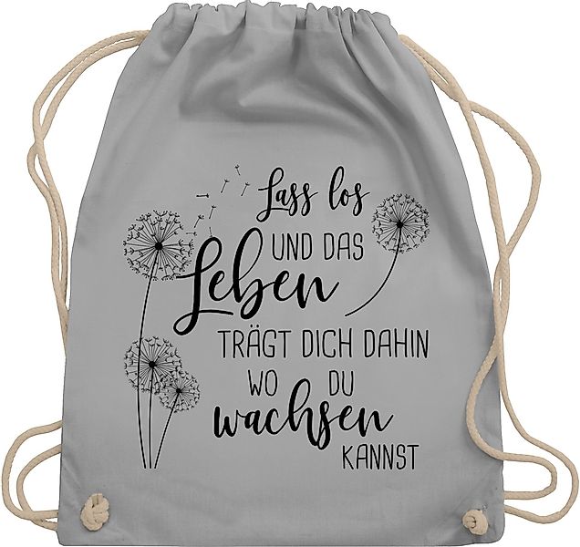 Shirtracer Turnbeutel Lass los Pusteblumen - günstig online kaufen