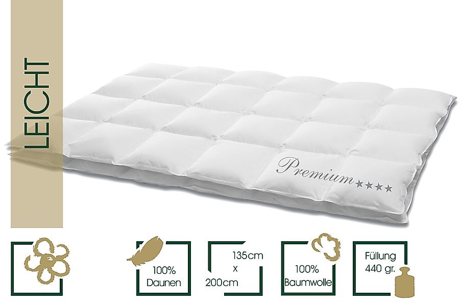 HANSKRUCHEN Daunenbettdecke Premium, Füllung: 100% Daunen, günstig online kaufen