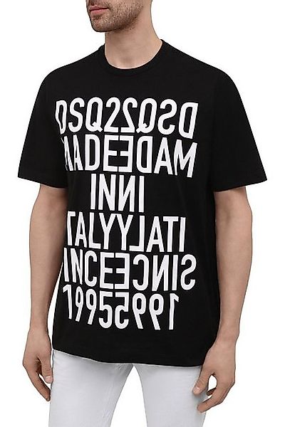 Dsquared2 Print-Shirt Dsquared2 Slogan T-Shirt Schwarz Herren günstig online kaufen