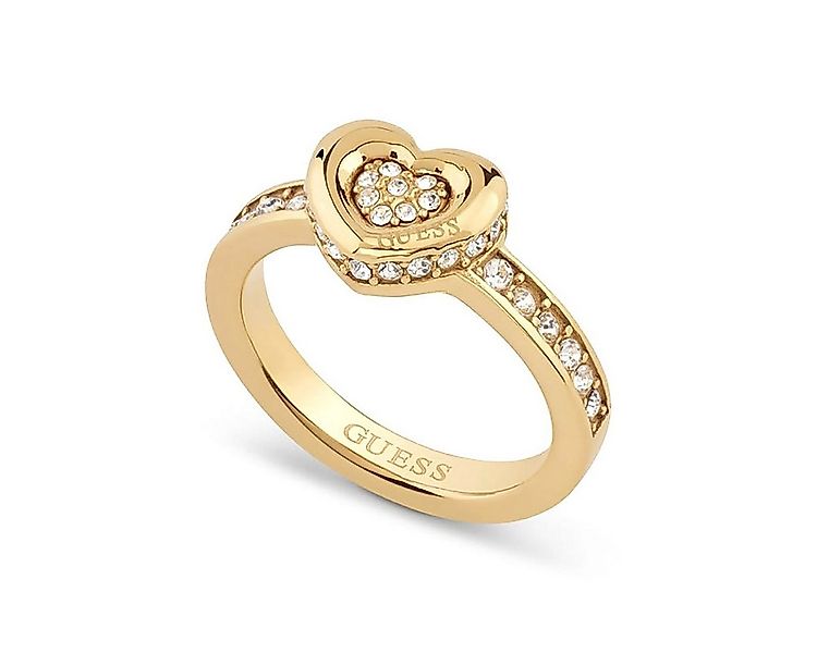 Guess Fingerring DamenPave Goldfarben günstig online kaufen