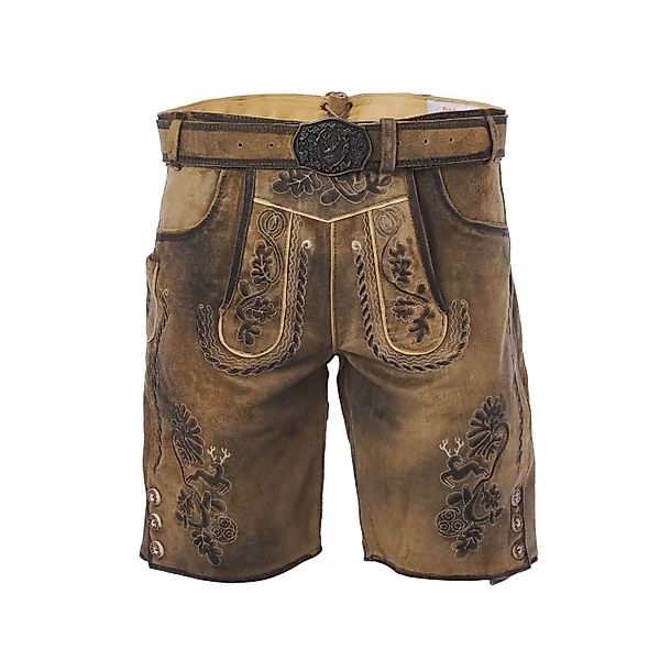 Trachtenkult Trachtenlederhose Kurze Lederhose Leopold günstig online kaufen