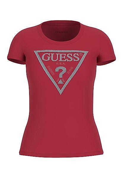 Guess T-Shirt Damen T-Shirt SHINY TRIANGLE günstig online kaufen