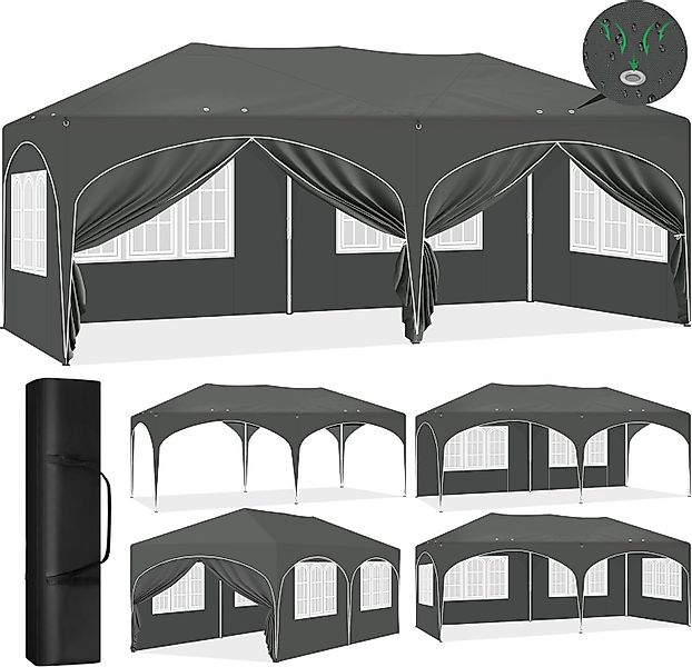 EUGAD Pavillon, mit 6 Seitenteilen, 3x6 günstig online kaufen
