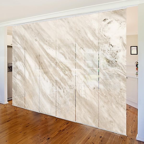 Bilderdepot24 Schiebegardine modern Flächenvorhang blickdicht Marmor günstig online kaufen
