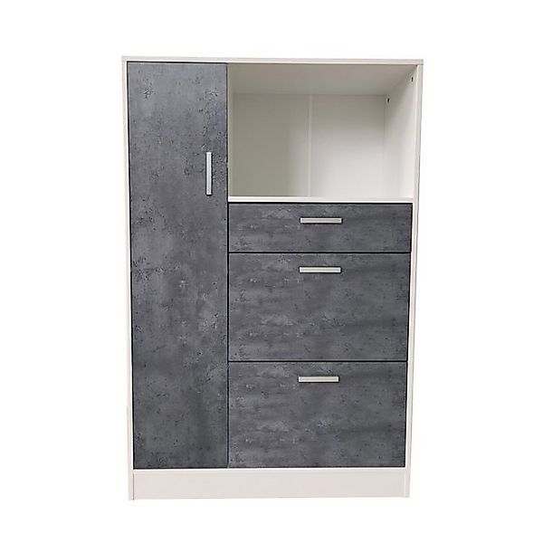 HTI-Line Küchenbuffet Küchenschrank Kombi L Blanca günstig online kaufen