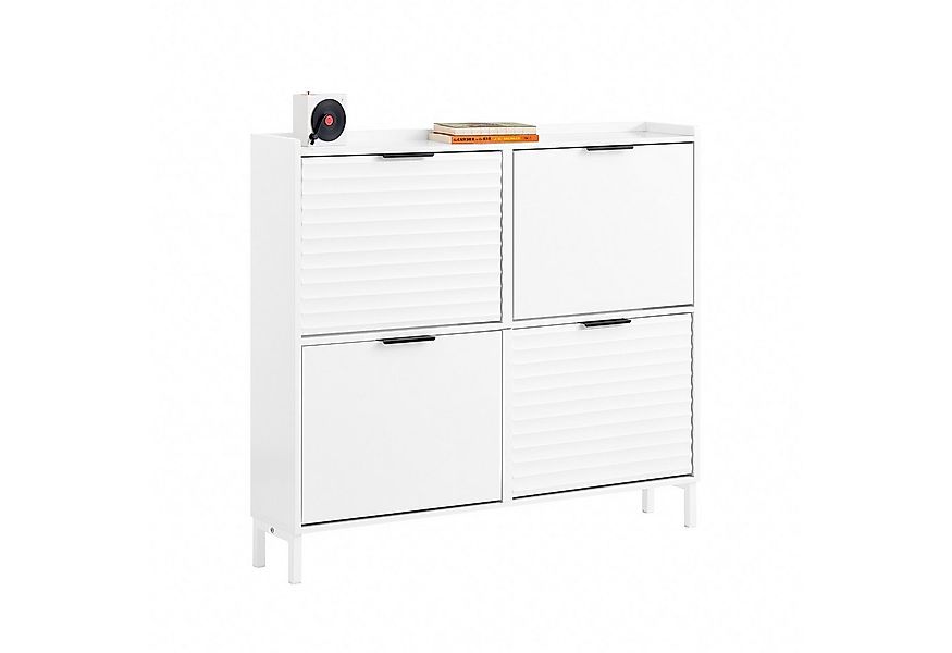 SoBuy Schuhkipper FSR197, mit 4 Klappen, Ideal für Enge Flure und kleine Wo günstig online kaufen