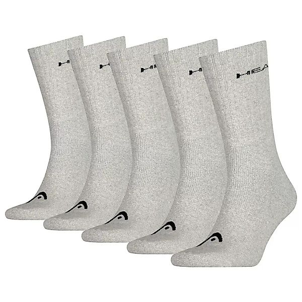 HEAD Unisex Crew Socken - Kurzsocken, 5er Pack, einfarbig Weiß 35-38 günstig online kaufen