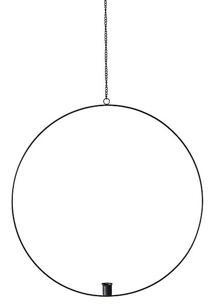 BOLTZE GRUPPE GmbH Kerzenhalter Ring mit Kerzenhalter RUMBA, Schwarz, Ø 50 günstig online kaufen