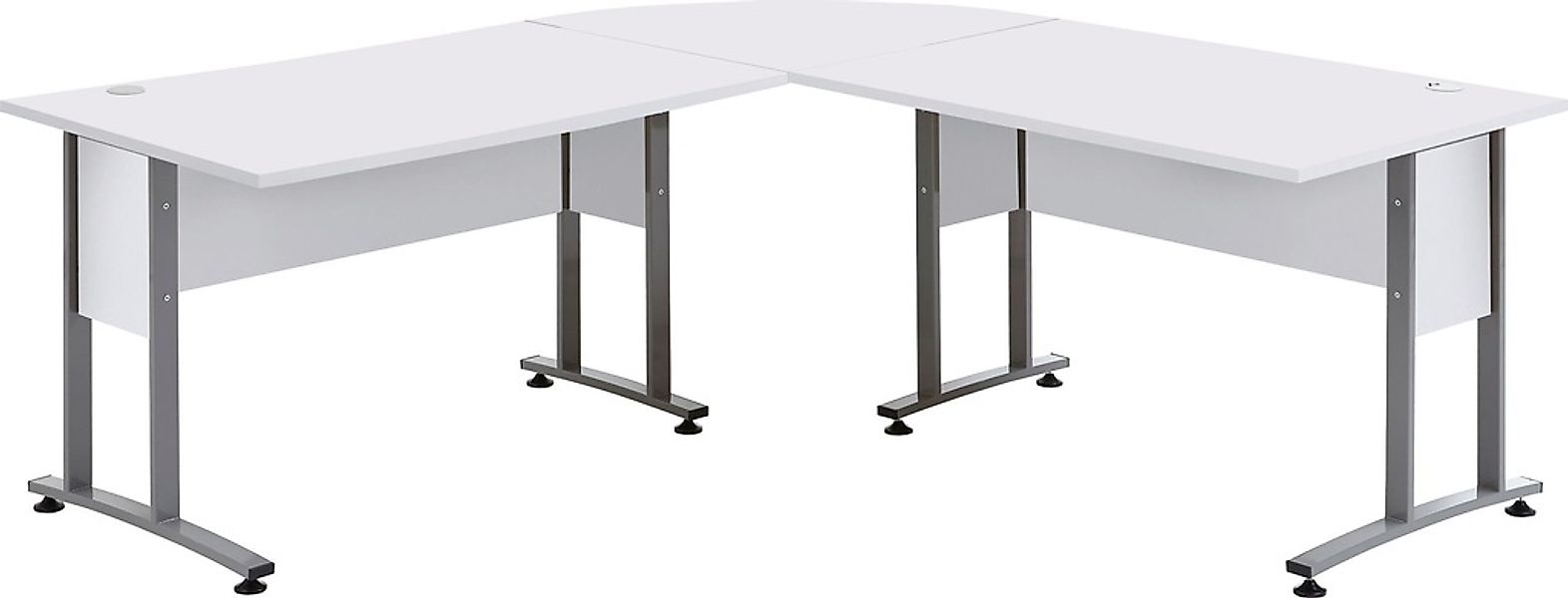 FMD Eckschreibtisch "Calvi", frei stellbar, XL-Arbeitsplatz, in 3 Größen - günstig online kaufen