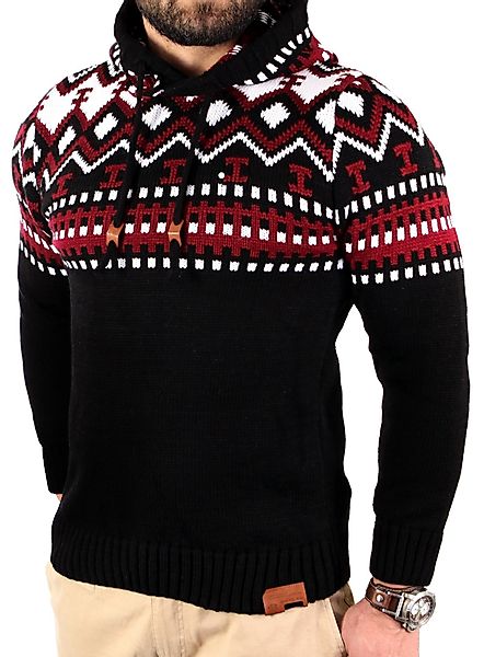 Reslad Strickpullover Reslad Herren Grobstrick Pullover günstig online kaufen