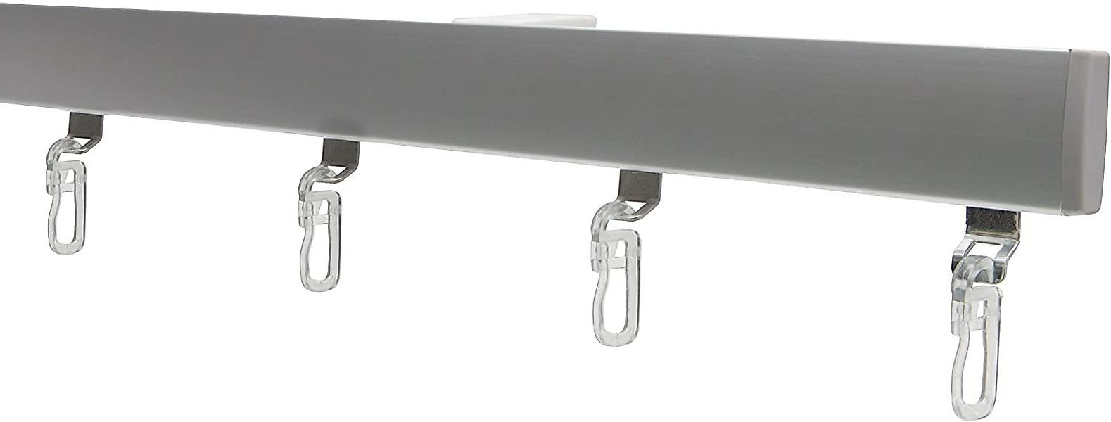 Garduna Gardinenschiene Garduna SmartGlide!, Gardinenschiene Silber, günstig online kaufen