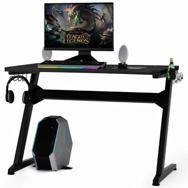 COSTWAY® Schreibtisch ergonomisch schwarz günstig online kaufen