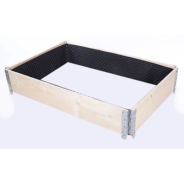 PROREGAL Hochbeetkisten GuardBox 20x120x80cm  inkl. Luftfolie Natur günstig online kaufen
