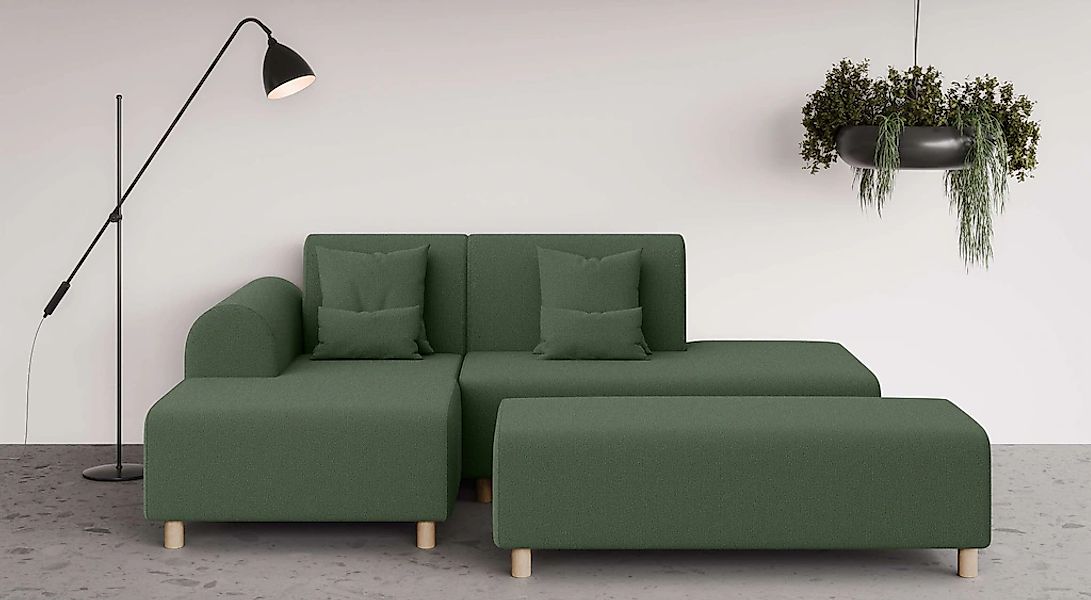 OTTO home Ecksofa "Suyala" L-Form mit Hocker günstig online kaufen