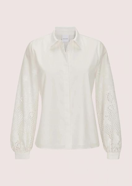 MADELEINE Langarmbluse "Hemdbluse Blusenshirt mit Lochstickerei" Langarm mi günstig online kaufen