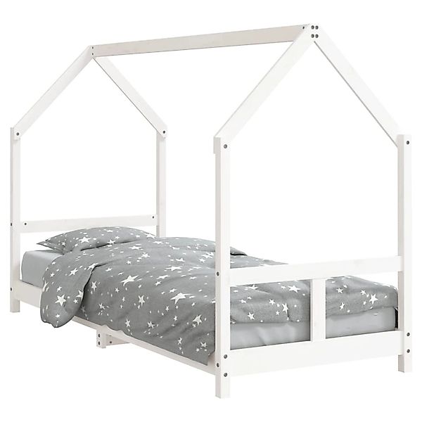 vidaXL Kinderbett Weiß 80x200 cm Massivholz Kiefer 835716 günstig online kaufen