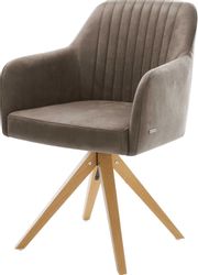 DELIFE Polsterstuhl Greg-Flex, Holzgestell kantig Natur günstig online kaufen