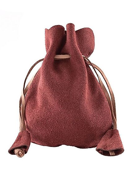 Battle Merchant Kostüm Lederbeutel, Kleiner Geldbeutel aus Wildleder, rot günstig online kaufen