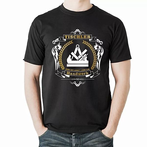 Lasernauten Print-Shirt Tischler Zünfte Zunftsymbol T-Shirt mit Zunftwappen günstig online kaufen