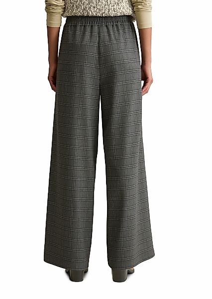 Marc OPolo DENIM Schlupfhose Karohose mit weitem Bein, elastischer Bund günstig online kaufen