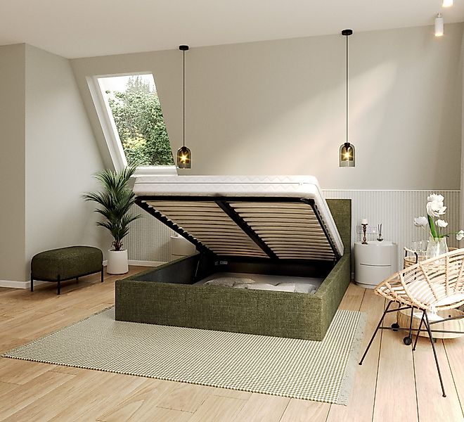 FDM Polsterbett Bettrahmen Bettgestell 90x200, 120x200, günstig online kaufen