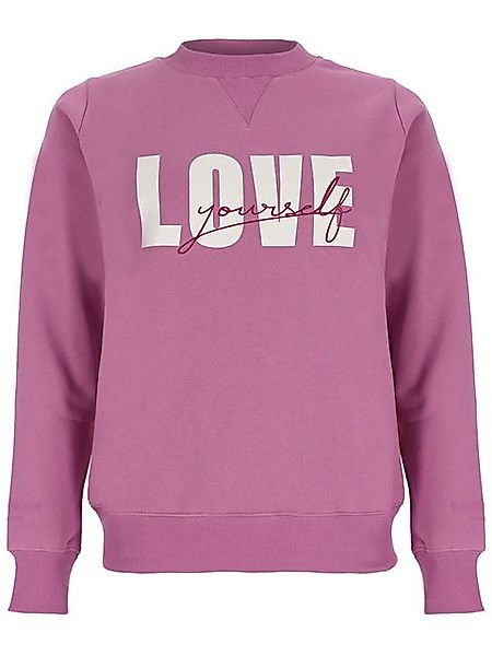 salzhaut Rundhalspullover Damen Pullover Rabhahn mit Love-Yourself-Print - günstig online kaufen