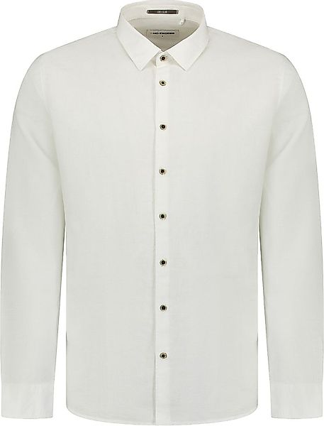 No Excess Hemd Leinen Blend Weiß - Größe XXL günstig online kaufen