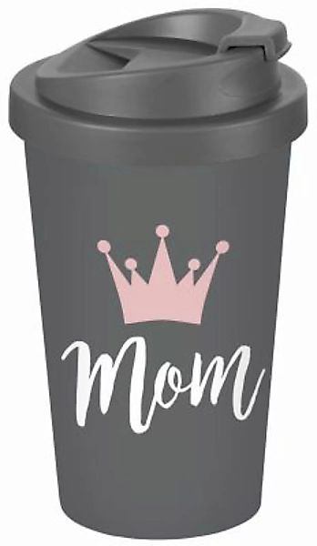 Geda Labels Coffee to go Becher Mom  400ml Kaffeebecher grau günstig online kaufen