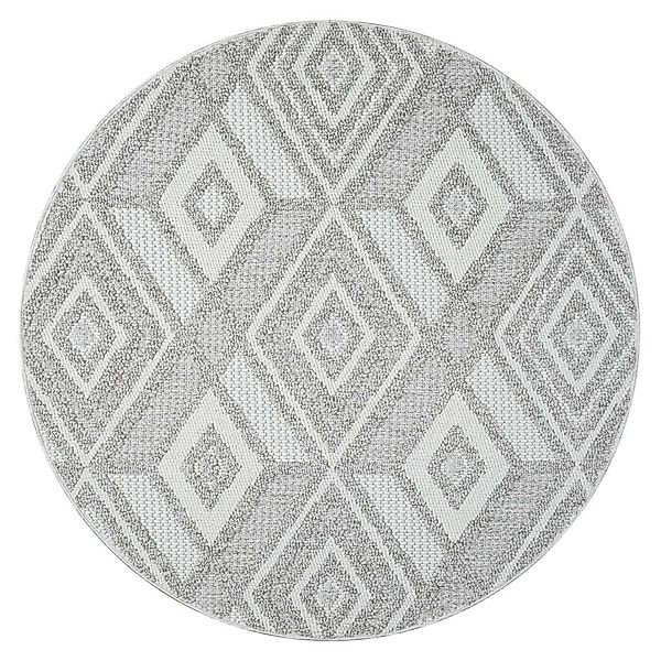 Carpet City Teppich "LINDO 8875" rund 11 mm Höhe Kurzflor, Hochtief-Muster/ günstig online kaufen