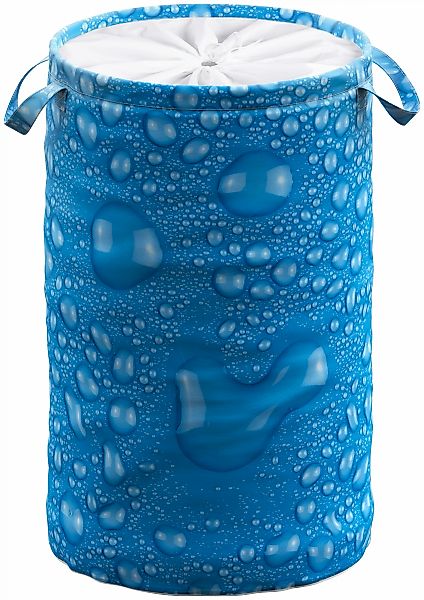 SANILO Wäschekorb Tautropfen Blau günstig online kaufen