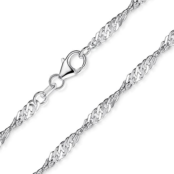 Materia Silberkette Damen Singapurkette glänzend K95, günstig online kaufen