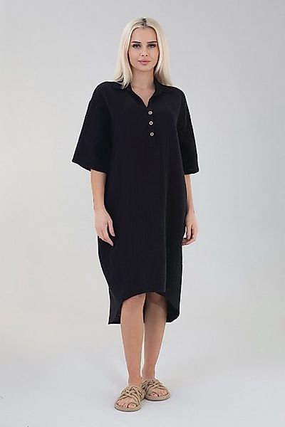 WENOR Blusenkleid Musselin, Rückenausschnitt, 100 % Baumwolle, Einheitsgröß günstig online kaufen