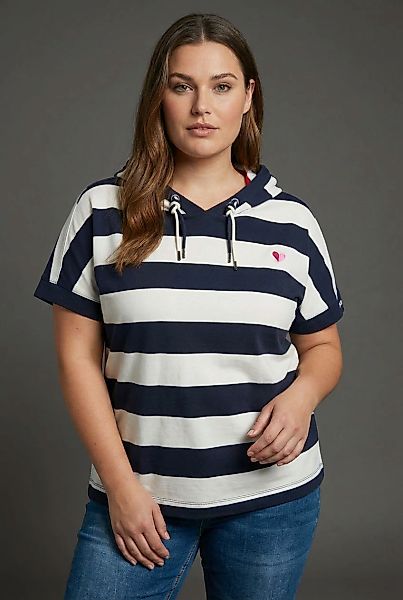 KangaROOS Kapuzenshirt Kurzarmshirt, mit Kapuze, hüftlange Schnittform, gro günstig online kaufen