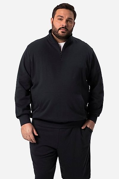 Men Plus Sweatshirt Men+ Sweat-Troyer Stehkragen Zipper bis 84/86 günstig online kaufen